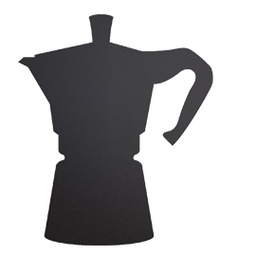 [80238] LAVAGNA DA PARETE 'MOKA' SILHOUETTE Securit