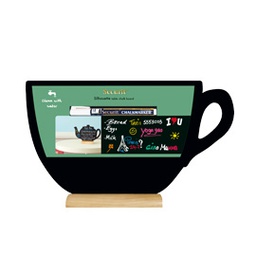 [71660] LAVAGNA DA TAVOLO 'TAZZA' SILHOUETTE Securit