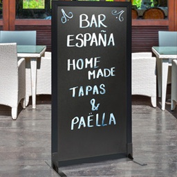 [77159] LAVAGNA Multiboard NERA 60x115cm cornice NERO Securit