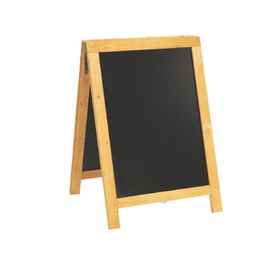 [90143] Lavagna Nature 85x54,5x44cm legno naturale SANDWICH Securit