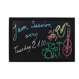 [71644] LAVAGNA NERA 60x80cm WOODY Securit