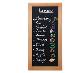 [71646] LAVAGNA NERA TEAK 20x40cm WOODY Securit