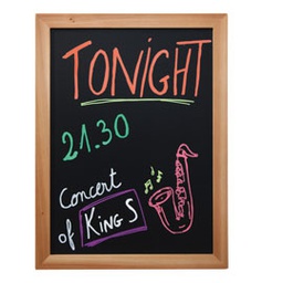 [71647] LAVAGNA NERA TEAK 30x40cm WOODY Securit