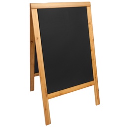 [71638] LAVAGNA TEAK A CAVALLETTO 69x125cm SANDWICH Securit