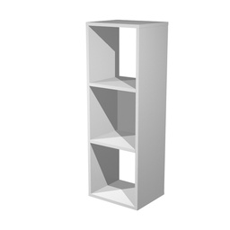 [74423] LIBRERIA 3 CASELLE 35,9x29,2cm-H103,9cm GRIGIO ALLUMINIO - RAINBOW