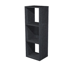 [74424] LIBRERIA 3 CASELLE 35,9x29,2cm-H103,9cm NERO VENATO - RAINBOW