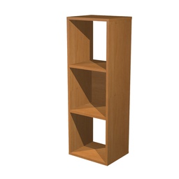[74422] LIBRERIA 3 CASELLE 35,9x29,2cm-H103,9cm NOCE CHIARO - RAINBOW