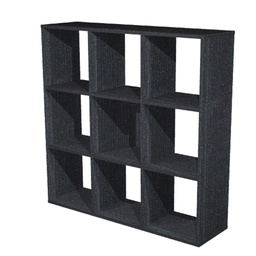 [74436] LIBRERIA 9 CASELLE 104x29,2cm-H103,9cm NERO VENATO - RAINBOW