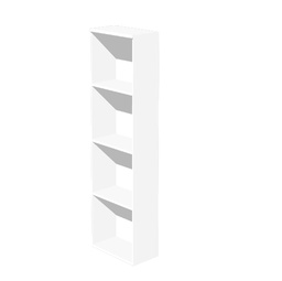 [76845] LIBRERIA ALTA A GIORNO 40x32cm - H196cm BIANCO