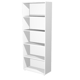 [76842] LIBRERIA ALTA A GIORNO 76x32cm - H196cm BIANCO