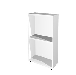 [76836] LIBRERIA BASSA A GIORNO 40x32cm - H81,5cm BIANCO