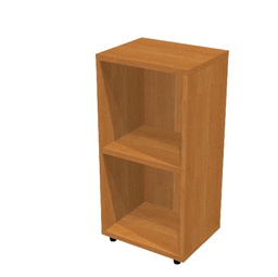 [76837] LIBRERIA BASSA A GIORNO 40x32cm - H81,5cm NOCE CHIARO
