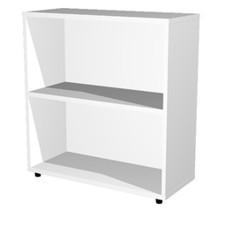 [76833] LIBRERIA BASSA A GIORNO 76x32cm - H81,5cm BIANCO