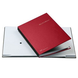 [56599] LIBRO FIRMA 14 PAGINE 24X34CM ROSSO 614-A FRASCHINI