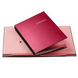 [39010] LIBRO FIRMA 14 PAGINE ROSSO 24X34CM 614-E FRASCHINI