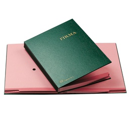 [39011] LIBRO FIRMA 14 PAGINE VERDE 24X34CM 614-E FRASCHINI