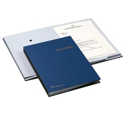 [56601] LIBRO FIRMA 18 PAGINE 24X34CM BLU 618-A FRASCHINI