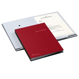 [56602] LIBRO FIRMA 18 PAGINE 24X34CM ROSSO 618-A FRASCHINI