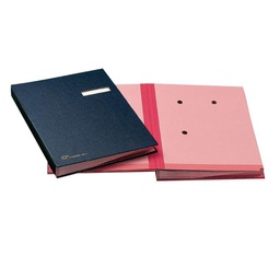 [56603] LIBRO FIRMA C/PORTAETICHETTA 18 PAGINE 24X34CM BLU 618-D FRASCHINI