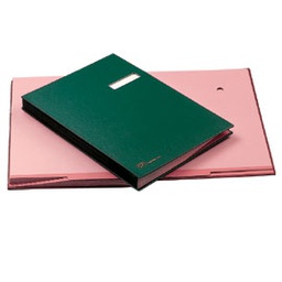 [56603] LIBRO FIRMA C/PORTAETICHETTA 18 PAGINE 24X34CM BLU 618-D FRASCHINI