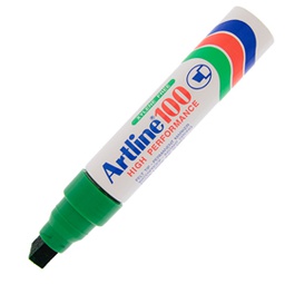 [85763] Marcatore artline A 100 permanente punta scalpello jumbo verde