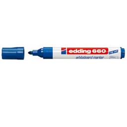 [77293] MARCATORE BLU PER LAVAGNE BIANCHE EDDING 660 TRATTO 1,5 - 3,00mm