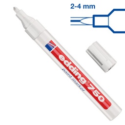 [27560] Marcatore EDDING 750 punta media vernice bianco