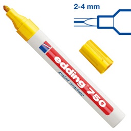 [27553] Marcatore EDDING 750 punta media vernice giallo