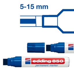[27660] MARCATORE EDDING 850 ROSSO PS 5-16MM PERMANENTE
