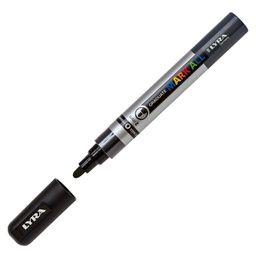 [88922] Marcatore Graduate Mark All punta tonda nero Lyra