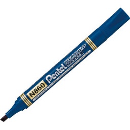 [73437] MARCATORE PERMANENTE N860 BLU PUNTA SCALPELLO AMIKO PENTEL