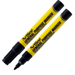 [95027] Marcatore permanente speciale multiuso p. tonda 1,5mm nero artline