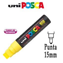 [77236] Marcatore UNI POSCA PC17K p.scalpello 15mm giallo UNI MITSUBISHI