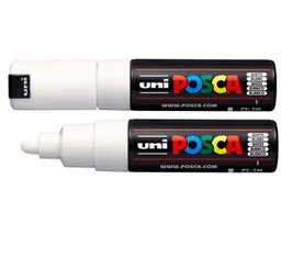 [85820] Marcatore UNI POSCA PC7M p.large 4,5-5,5mm bianco UNI MITSUBISHI