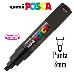 [49987] Marcatore UNI POSCA PC8K p.scalpello 8mm nero UNI MITSUBISHI