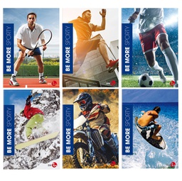 [95674] ***Maxiquaderno A4 36fg+2 100gr 1 rigo c/margine SPORTY Be More Special 2021 BM