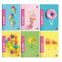 [92585] Maxiquaderno A4 36fg+2 100gr 1 rigo c/margine SWEET Be More BM
