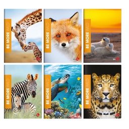 [81925] Maxiquaderno A4 36fg+2 100gr rigo di 3a WILD Be More BM