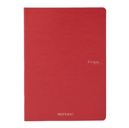 [94770] Maxiquaderno A4 38fg+2 90gr 5mm Ecoqua original PM rosso scuro Fabriano