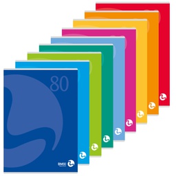 [74116] MAXIQUADERNO A4 80gr 80fg+1 bianco copertina 250gr COLOR 80 BM