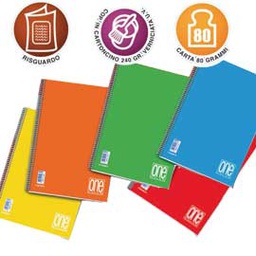 [63795] MAXIQUADERNO A4 SPIRALATO 5mm s/fori 80gr 60fg ONE COLOR BLASETTI