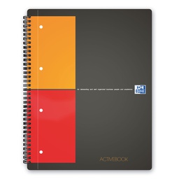 [50187] Maxi spiralato 240X297mm 1rigo c/margine 80gr 80fg Activebook OXFORD