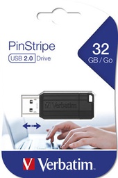 [VERB49064] MEMORIE USB STORE 'N' GO PINSTRIPE NERO DA 32GB