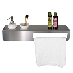[98386] Mensola con portasalviette in acciaio inox satinato Laminart