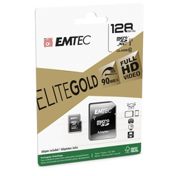 [EMTM128GXC10GP] MICRO SDXC EMTEC 128GB CLASS 10 GOLD + CON ADATTATORE