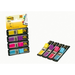 [37499] MINISET 140 SEGNAPAGINA Post-it® INDEX 683-4AB IN 4 COLORI VIVACI