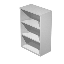 [89550] Mobile medio a giorno 80X44cm H120cm Grigio alluminio - EASY