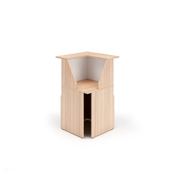 [76815] MODULO RECEPTION 90  76x76x117cm CILIEGIO AR. /BIANCO - PRESTIGE