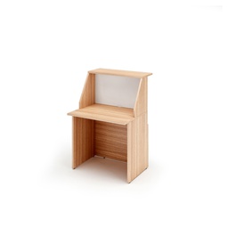 [76809] MODULO RECEPTION SOPRALZO+DESKTOP 80x76x117cm CILIEGIO AR. /BIANCO - PRESTIGE