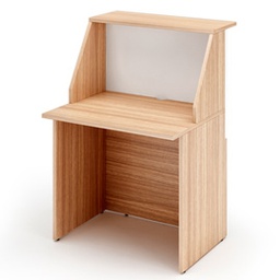 [76809] MODULO RECEPTION SOPRALZO+DESKTOP 80x76x117cm CILIEGIO AR. /BIANCO - PRESTIGE